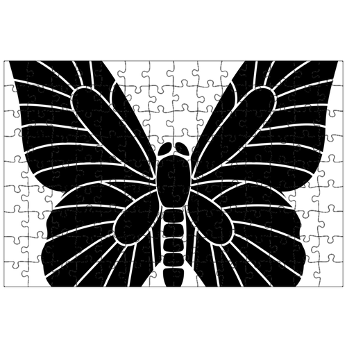 фото Магнитный пазл 27x18см."бабочка, насекомое, крылья" на холодильник lotsprints