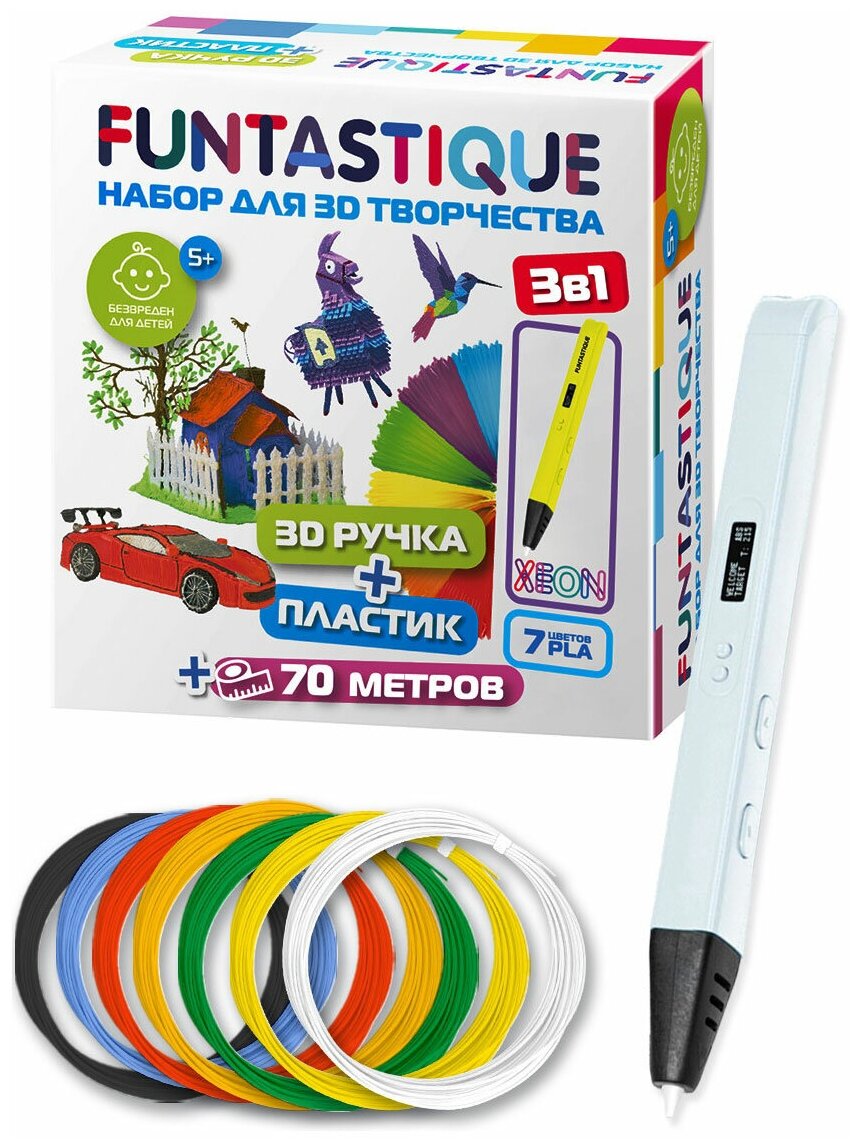 3D ручка Funtastique One + PLA-пластик