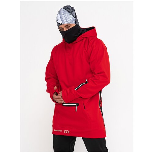 Куртка спортивная CroSSSport, размер 46/48, красный анорак crosssport размер 48 красный