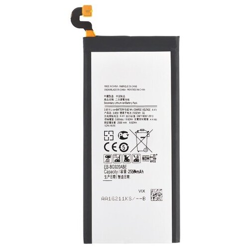 dctenone eb bg920abe eb bg920aba 2550mah battery for samsung galaxy s6 g9200 g9208 g9209 g920f g920 g920v t f a i tools Аккумуляторная батарея для Samsung Galaxy S6 Duos (G920FD) EB-BG920ABE