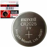 Батарейка литиевая MAXELL CR2025 - изображение