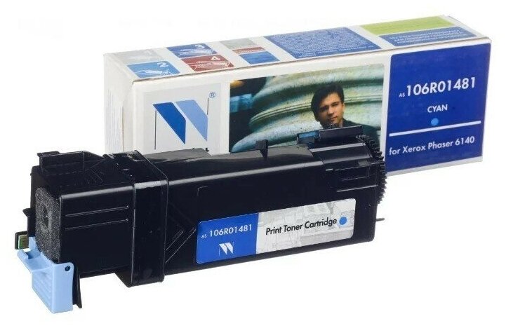 Картридж NV Print Xerox 106R01481 Cyan для Xerox Phaser 6140, 2 000 к.