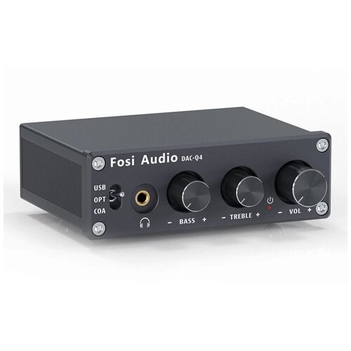 ЦАП с предварительным усилителем Fosi Audio DAC-Q4 USB, оптическое аудио S/PDIF