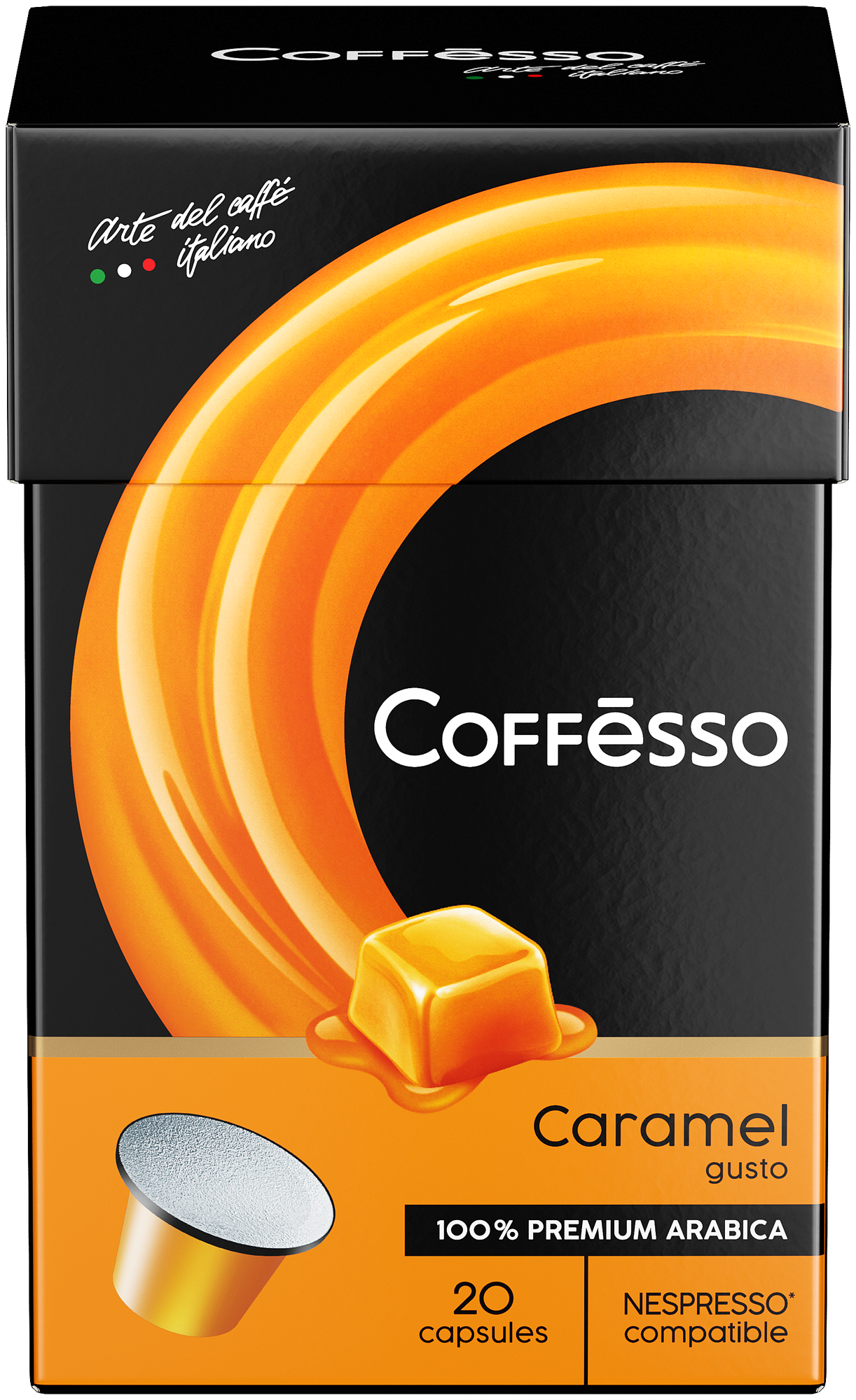 Кофе в капсулах Coffesso Caramel, интенсивность 6, 20 шт