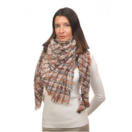 фото Платок ,130х125 см, мультиколор, бежевый нет