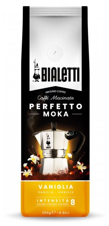 Кофе молотый Bialetti Perfetto Moka Vaniglia 250г - фото №1