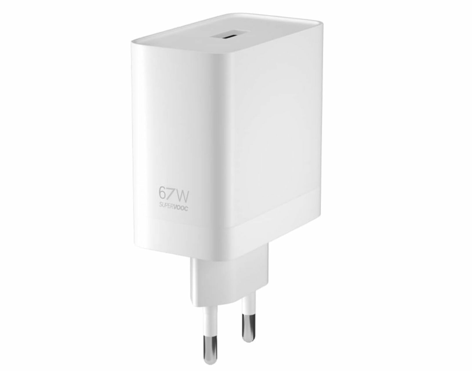 Сетевое зарядное устройство для Realme и Oppo VCB7CAEH SUPERVOOC с USB входом 67W (цвет: Белый),(без упаковки)