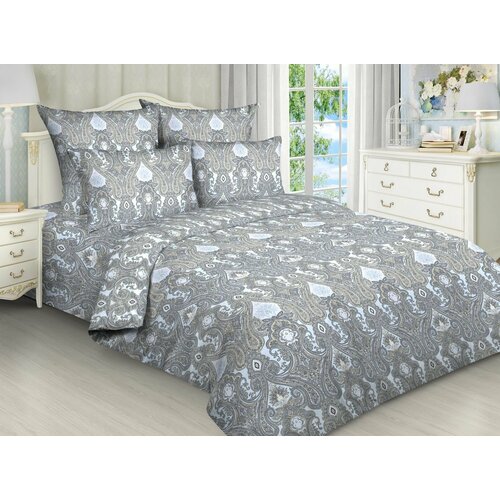 Постельное белье 2,0 сп с Евро простыней, бязь. 3019/2