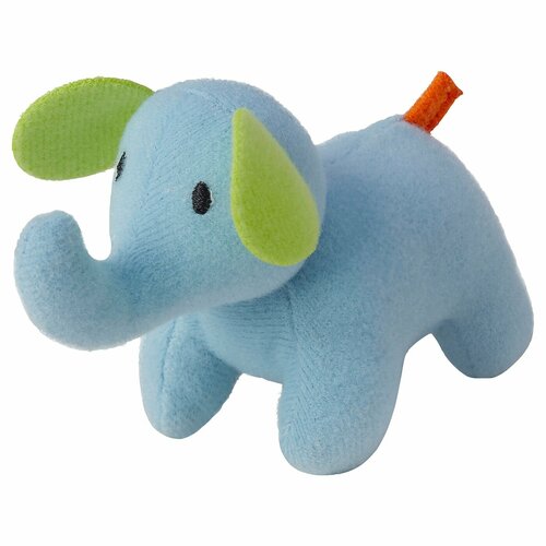 Мягкая игрушка слон икеа СЁТ барнслиг (IKEA SOT BARNSLIG), 10 см, голубой
