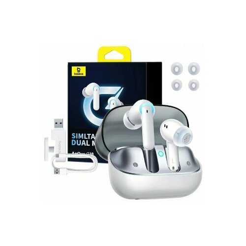 Беспроводные наушники Baseus AeQur G10 True Wireless Earphones A00055400221-00 - Белый 299700₽