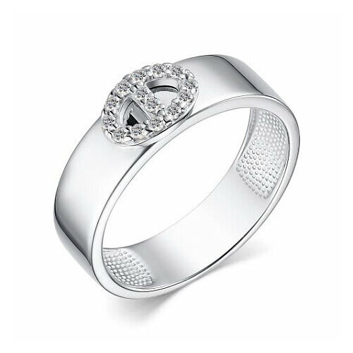 Кольцо Diamant online, серебро, 925 проба, фианит, размер 17.5, бесцветный