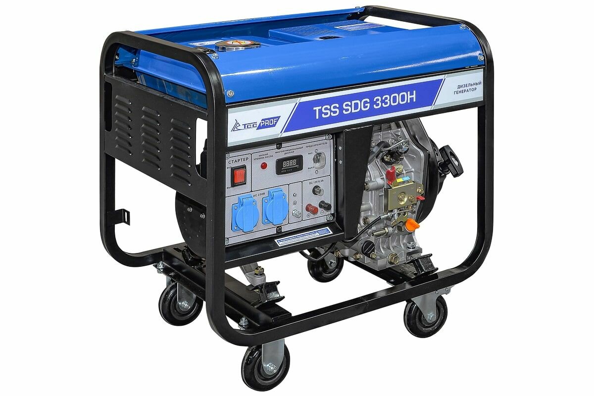 Дизель генератор TSS SDG 3300H, номинальная мощность 3кВт, 220В
