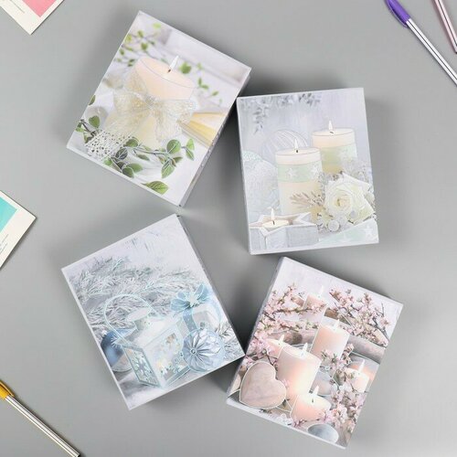 SUI Фотоальбом на 40 фото 10х15 см Свечи и цветы Романтика в коробке микс 47х14х17 см 512₽