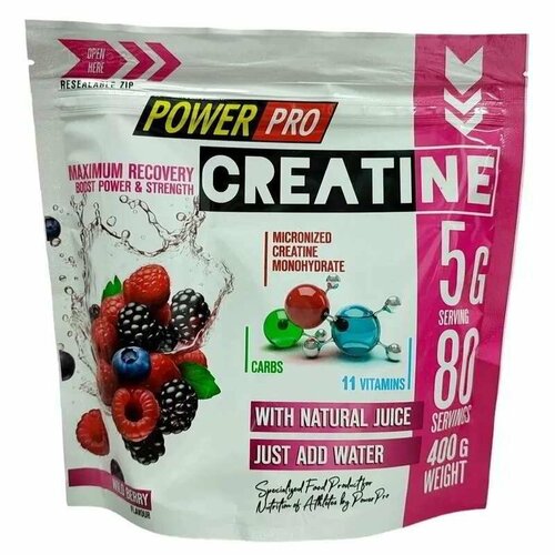 Power Pro Creatine Maximum Recovery 400 гр (Power Pro) Дикие ягоды