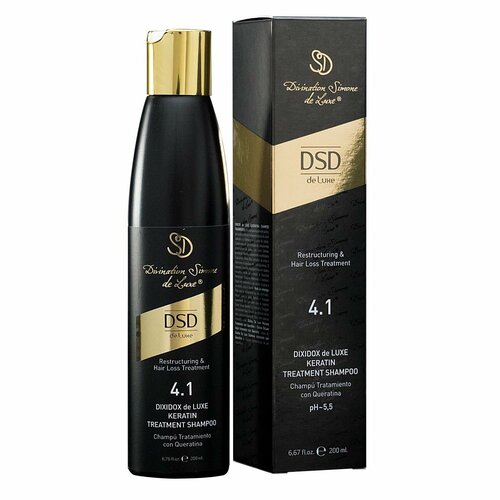 Dixidox de Luxe 41 Keratin treatment shampoo - Восстанавливающий шампунь с кератином 200 мл 3590₽