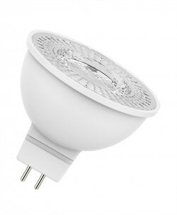 Лампа светодиодная OSRAM LED STAR GU5.3, MR16, 3.4 W, 5000 К 110