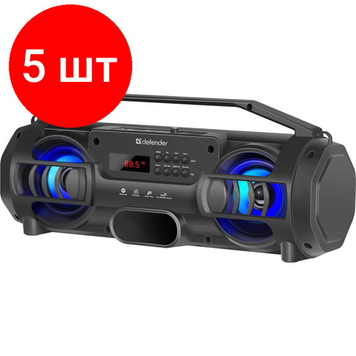 Комплект 5 штук, Акустическая система Defender G104 12Вт, Light/BT/FM/TF/USB/TWS (65104)