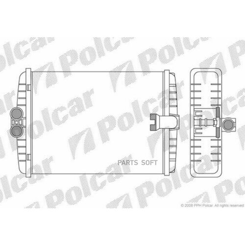 POLCAR 5002N81 Радиатор печки MB W202