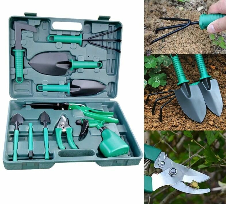 Садовый инструмент. Набор инструментов для сада, огорода 10 в 1
