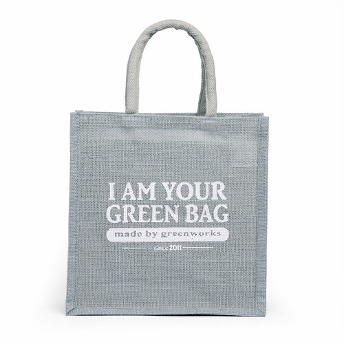 сумка шоппер джутовая сумка i am your green bag сумка шоппер сумка для покупок черный черный Сумка шоппер Джутовая сумка I am your green bag, сумка шоппер,сумка для покупок, светло-серый PB-3368, серый