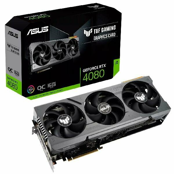 Видеокарта NVIDIA GeForce RTX 4080 ASUS 16Gb (TUF-RTX4080-O16G-GAMING)