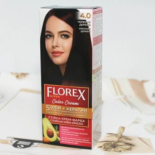 Краска для волос 40 FLOREX-SUPER Красное дерево 349₽