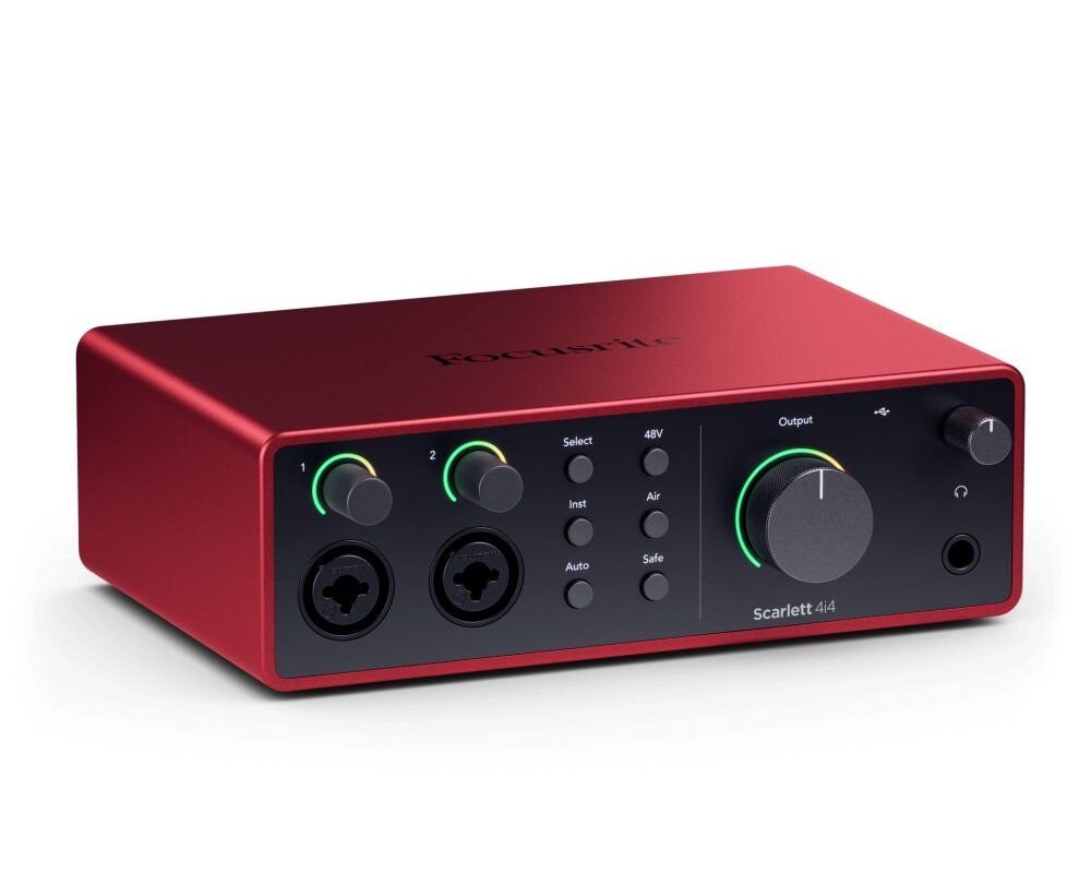 Focusrite Scarlett-4i4-4th-gen Аудиоинтерфейс USB, 4 входа-4 выхода