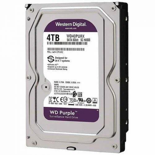 Жесткий диск Western Digital WD Purple 4 ТБ WD40PURX