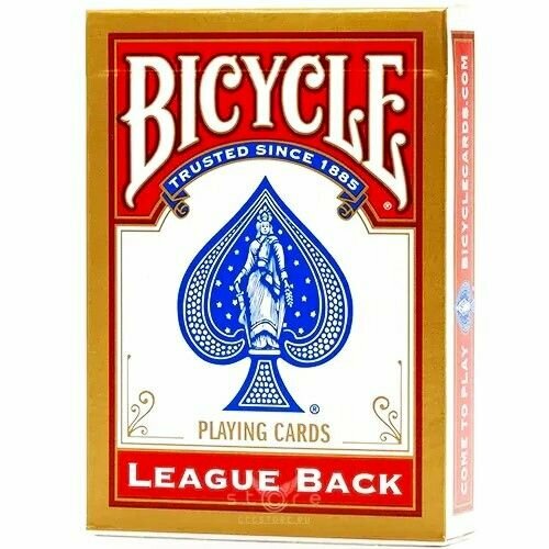 Карты Bicycle Standard League Back red игральные карты bicycle standard 2 колоды синяя и красная