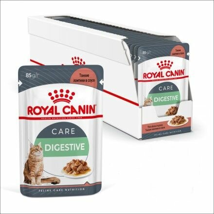 Royal Canin Влажный корм для взрослых кошек, с чувствительным пищеварением, Digestive Care, в соусе, 85 г, 24 шт