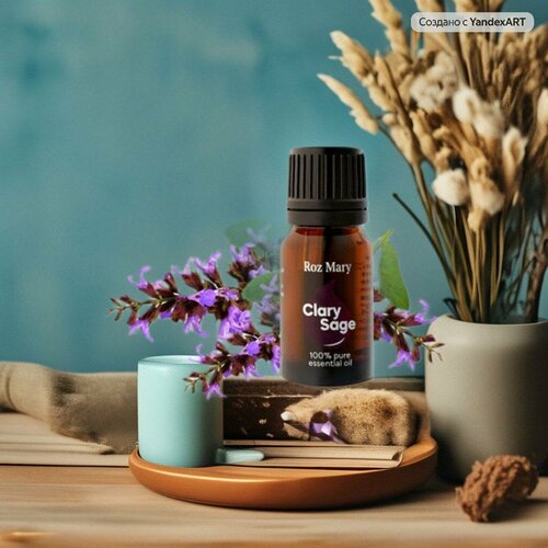 Масло Шалфея мускатного эфирное 100% натуральное терапевтическое 10 мл