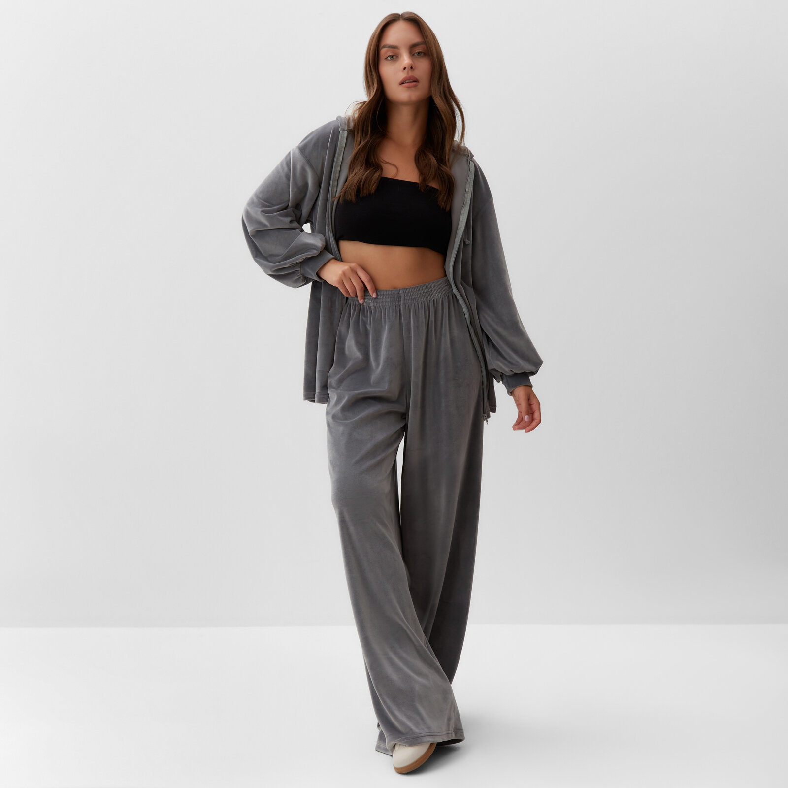 Комплект одежды Kaftan Soft plushy, размер 48-50, серый