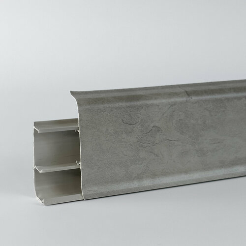 Плинтус напольный пластиковый ПВХ Деконика 2200х21х55 мм лофт светло ...