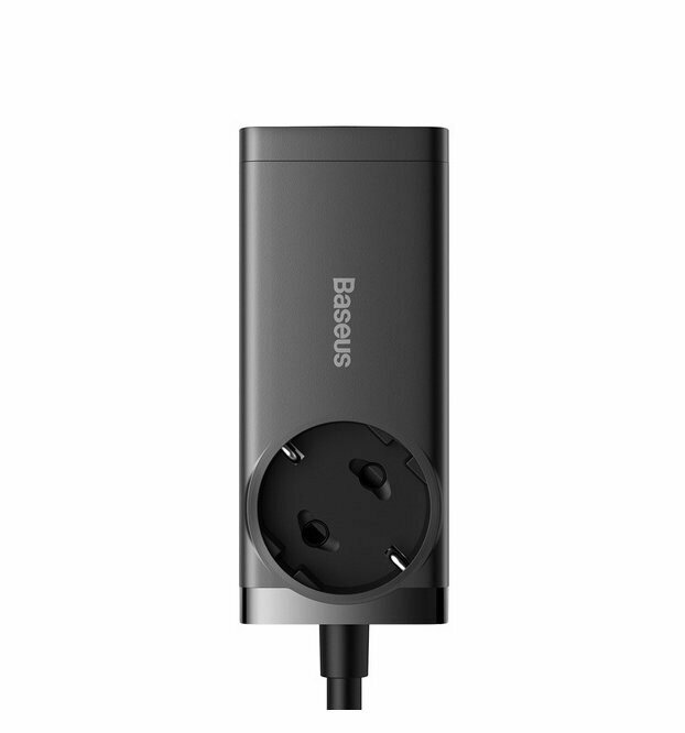Сетевая зарядка с портом Type-C Baseus GaN3 Pro Power Combo PowerStrip 65W Black 2 Type-C + 2 USB-A — фото 1