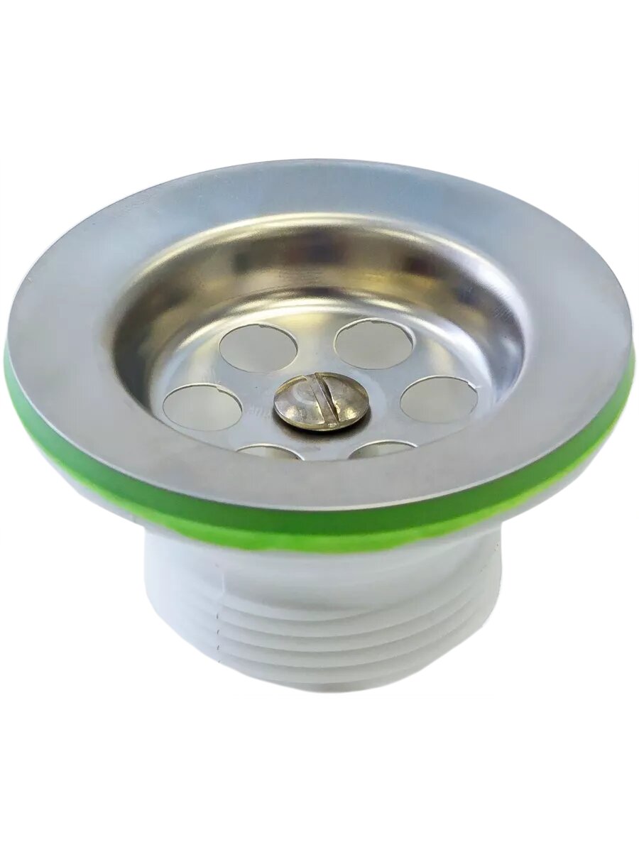 фото Выпуск для раковины 1.1/4" с нержавеющей сеткой