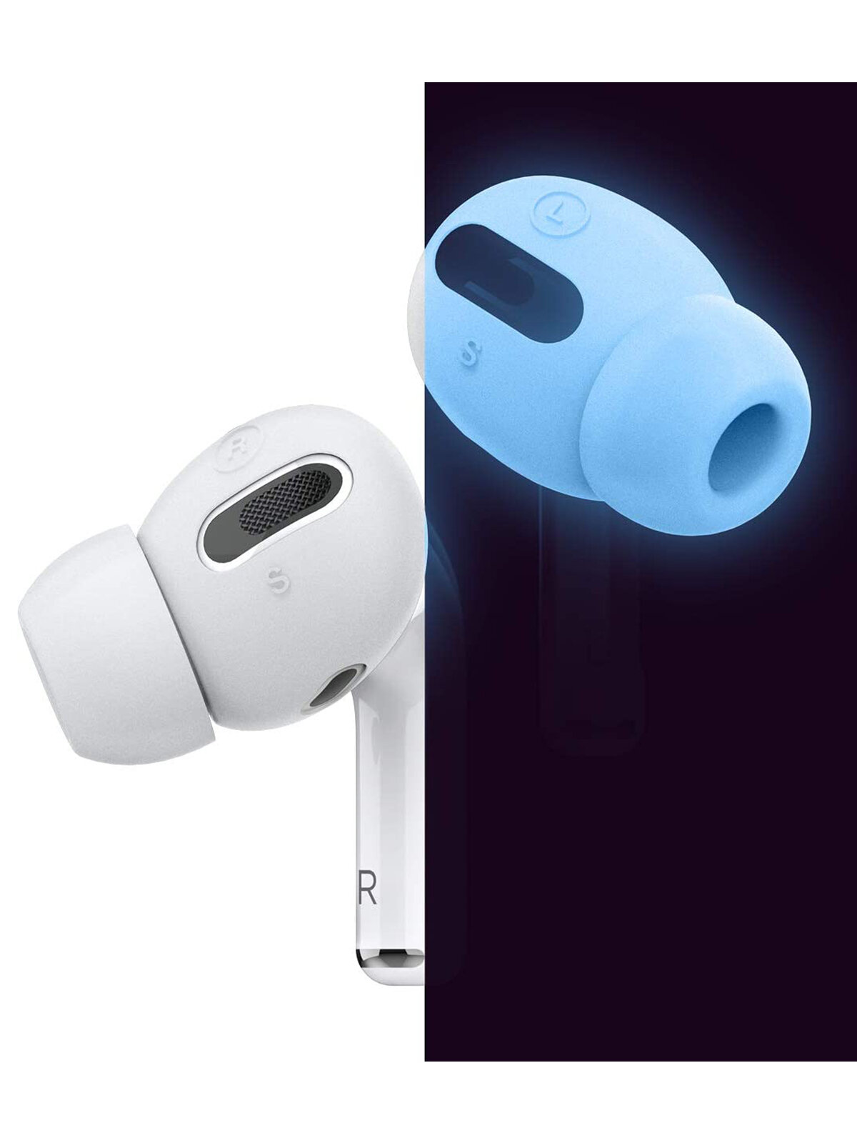 Elago для AirPods Pro 2 накладки на наушники EarBuds Cover (3 sets) Nightglow blue