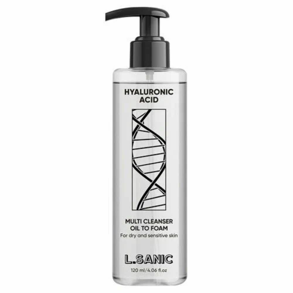 L.SANIC Гидрофильное масло-пенка для снятия макияжа Hyaluronic Acid Oil To Foam Cleanser