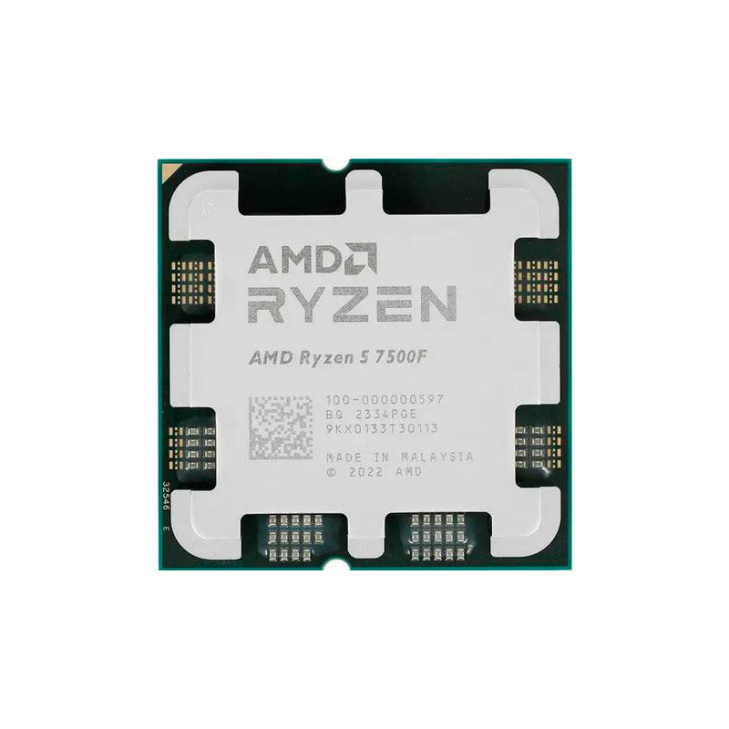 Процессор AMD Ryzen 5 7500F, платформа AM5, частота 3700МГц, 6 ядер, 12 потоков — фото 1
