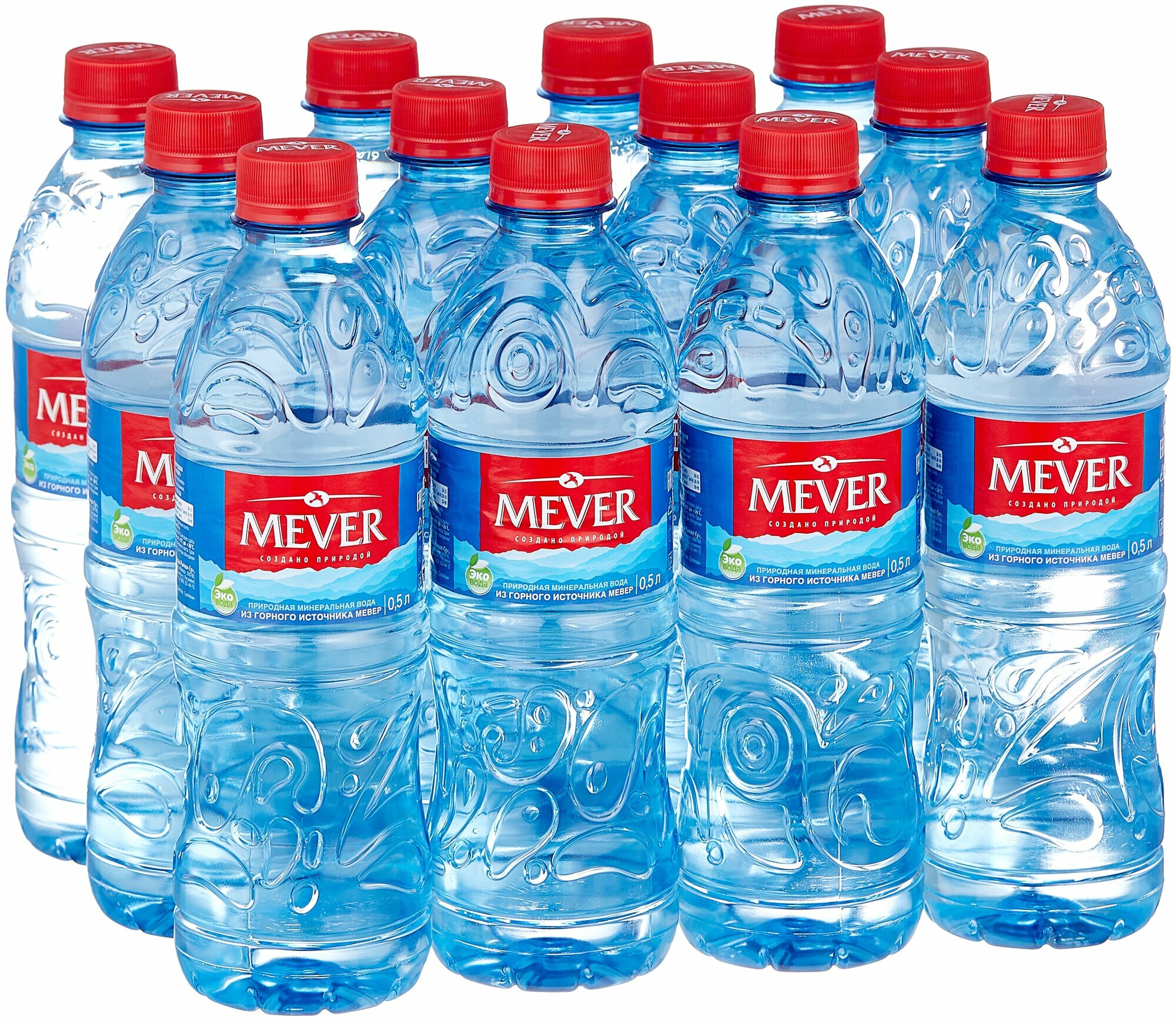 Вода питьевая Mever природная негазированная ПЭТ 05л 12штуп