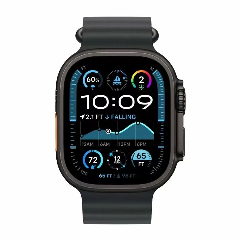 Смарт-часы Apple Watch Ultra 2 (2024) 49mm Black Titanium Case with Black Ocean Band — фото 1