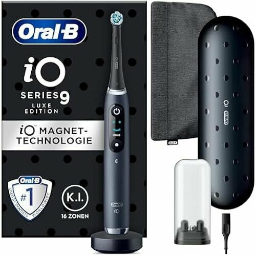 Электрическая зубная щетка Oral-B iO Series 9 Luxe Edition черный оникс 5973700₽