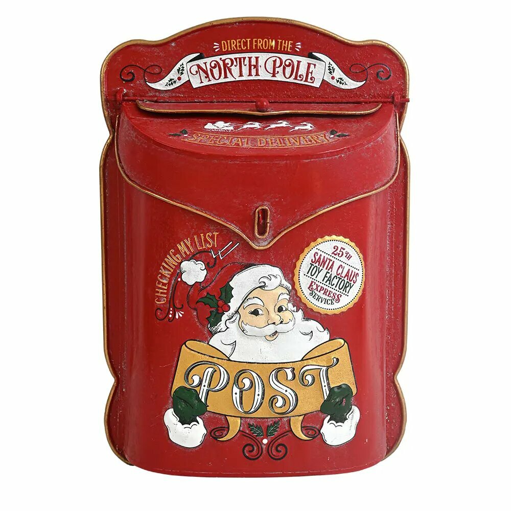 Металлический рождественский почтовый ящик, Santa Claus