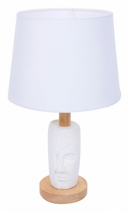 8210/1T MODERNI LN25 белый, керамика/текстиль Настольная лампа Е27 1*60W 220V VISIONA
