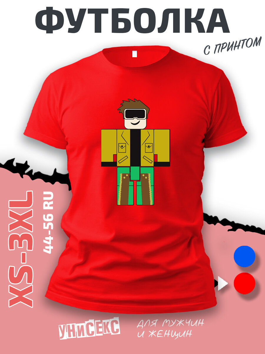 Футболка SMAIL-P Игра роблокс roblox, размер XL, красный