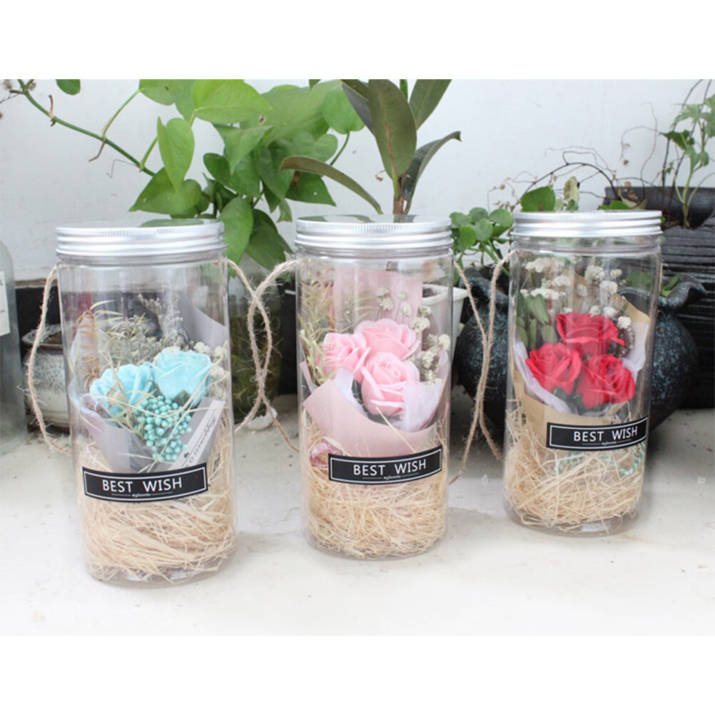 Романтическая вечная роза никогда не увядающая роза ночник бутылка желаний мыло с консервированными цветами стеклянная бутылка желаний с цветком розы