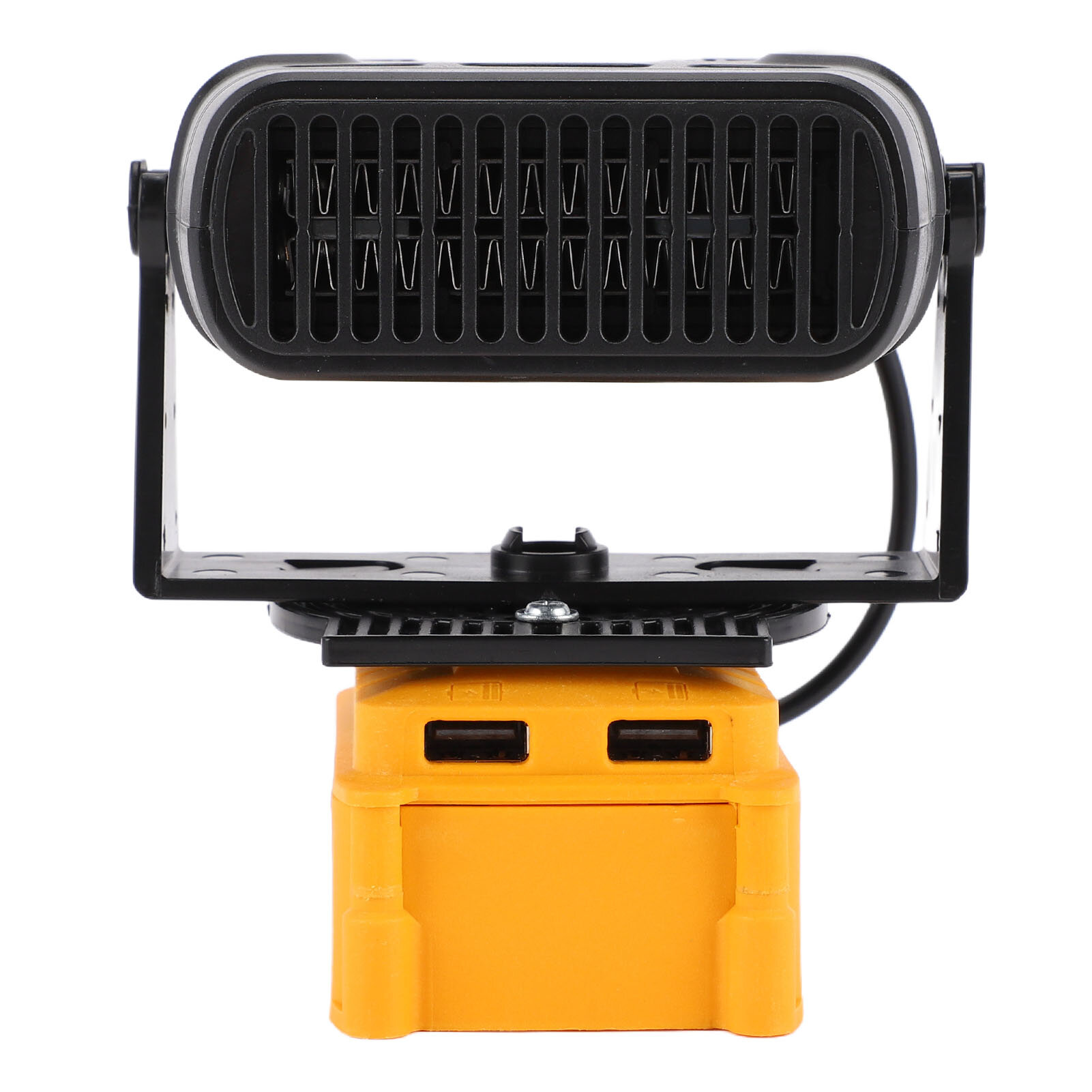 Портативный обогреватель для помещений совместимый с литий-ионным аккумулятором DCB208 умный с постоянной температурой небольшой электрический обогреватель мощностью 200 Вт 2 уровня регулировки с USB-выходами