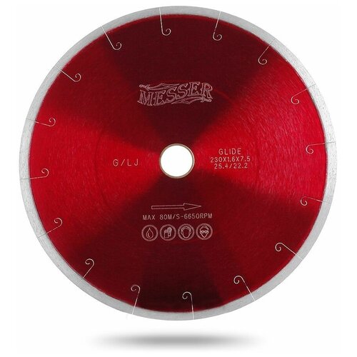 фото Алмазный диск messer g/l j-slot с микропазом. диаметр 400 мм (01-24-400)