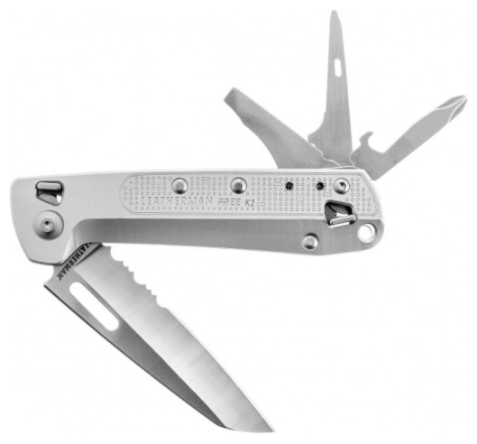 Нож мультитул Leatherman Free K2X, 8 функций, 115 мм