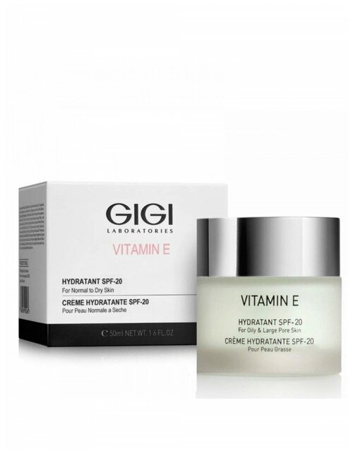 Крем для лица Gigi Vitamin E Hydratant SPF 20 увлажняющий, для сухой кожи, 50 мл