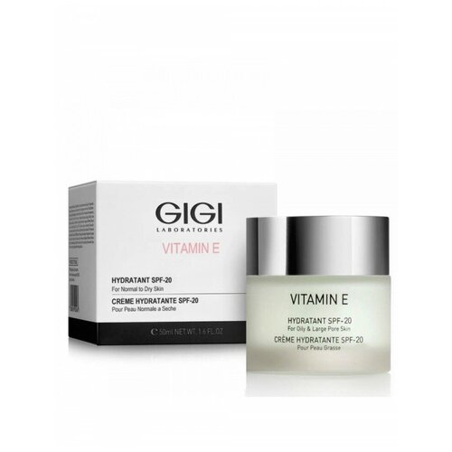 Крем для лица Gigi Vitamin E Hydratant SPF 20 увлажняющий, для сухой кожи, 50 мл увлажняющий крем для лица spf 20 gigi vitamin e hydratant 50 мл